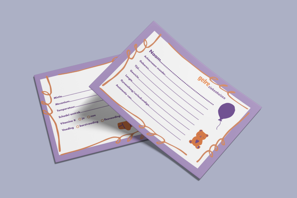 geboortekaartje - Gelre Ziekenhuis