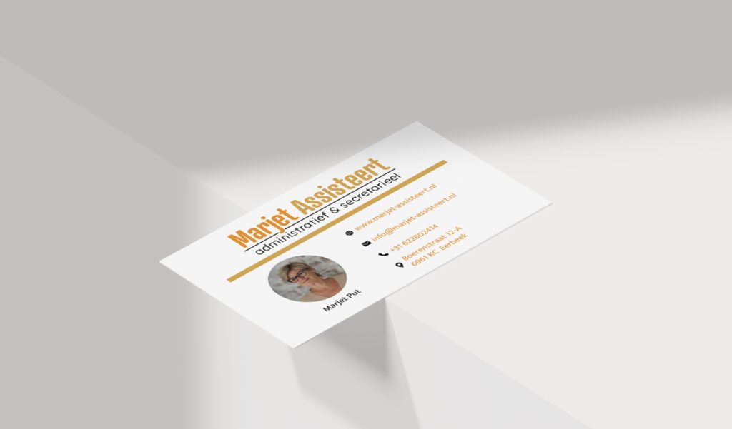 logo & visitekaartje Marjet Assisteert